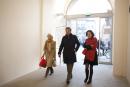  Mariangela Rinaldi con Margaret Mazzantini ed il Marito Sergio Castellitto entrano al Palazzo del Governatore a Parma 